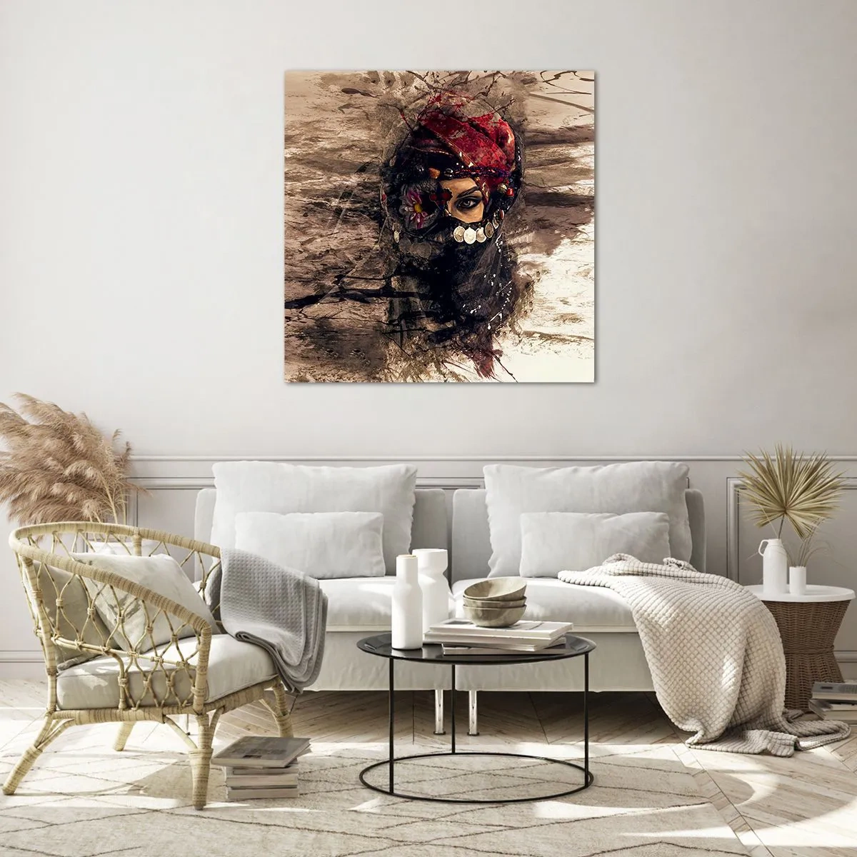 Impression sur verre - Image sur verre - Inquiétant, c'est le moins qu'on puisse dire - 50x50 cm