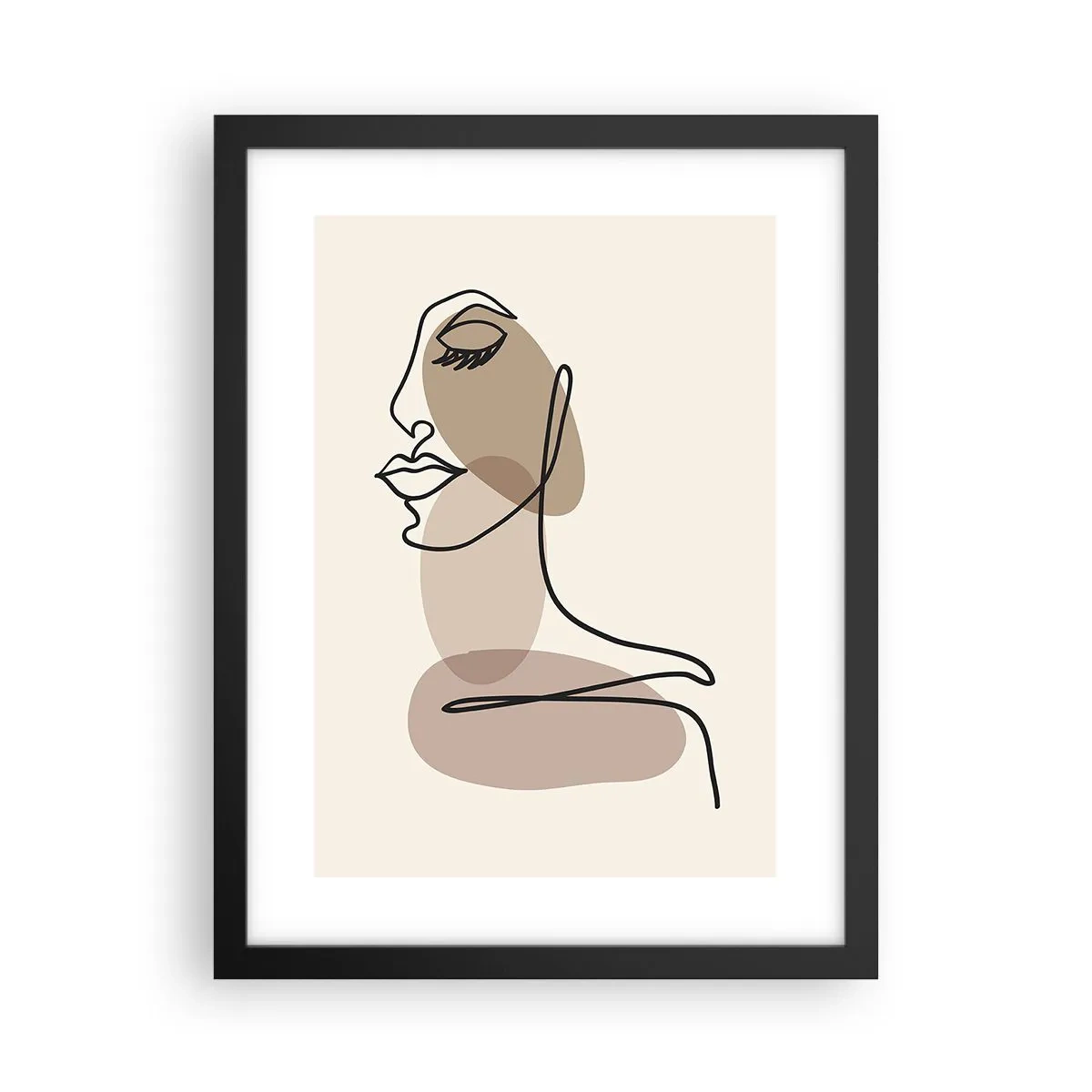 Affiche dans un cadre noir - Poster - Une certaine ligne de beauté - 30x40 cm