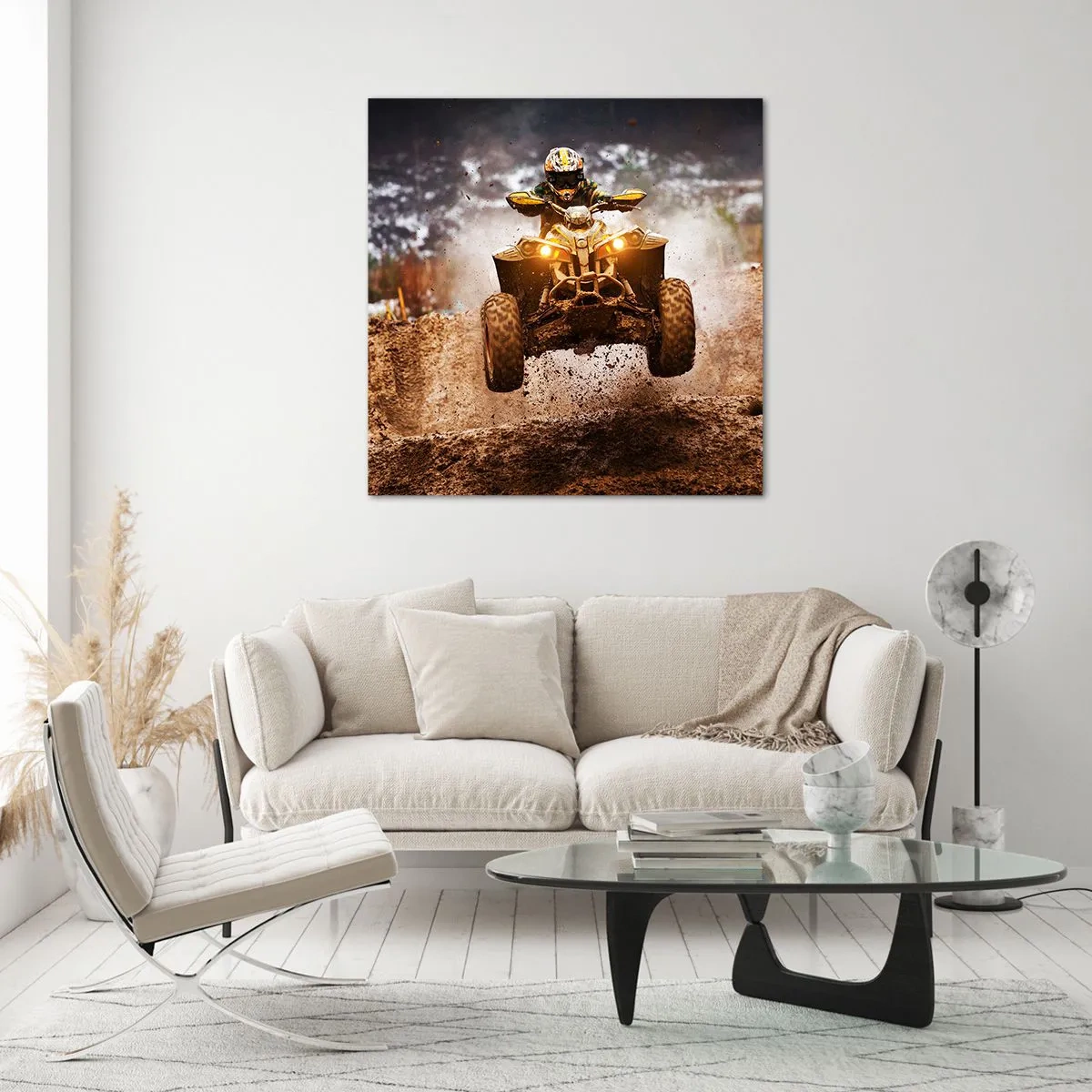 Impression sur verre - Image sur verre - No risk no fun - 40x40 cm