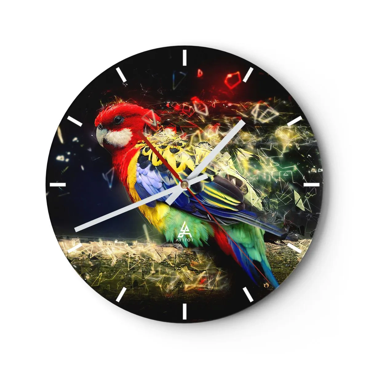 Horloge murale - Pendule murale - Messager d'éclat - 40x40 cm