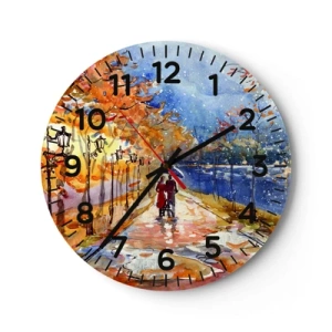 Horloge murale - Pendule murale - Ensemble jusqu'au bout du temps - 30x30 cm