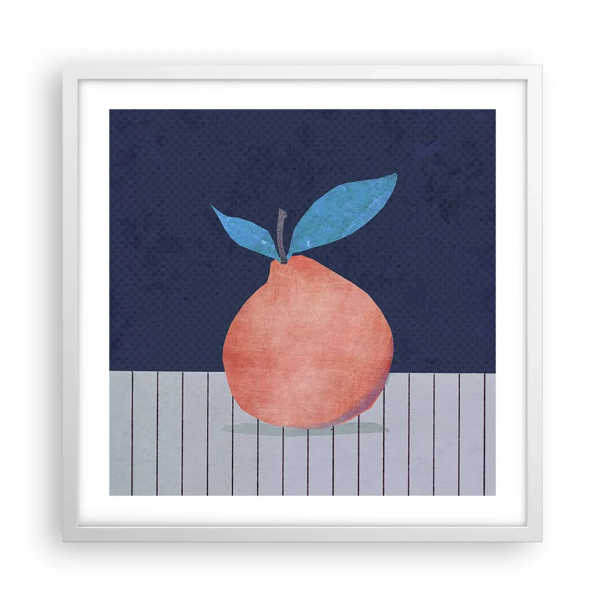 Affiche dans un cadre blanc - Poster - Convexité et plan - 50x50 cm