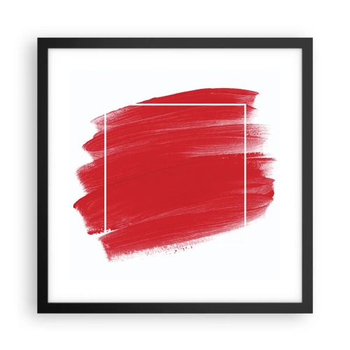 Affiche dans un cadre noir - Poster - En dehors du cadre - 40x40 cm