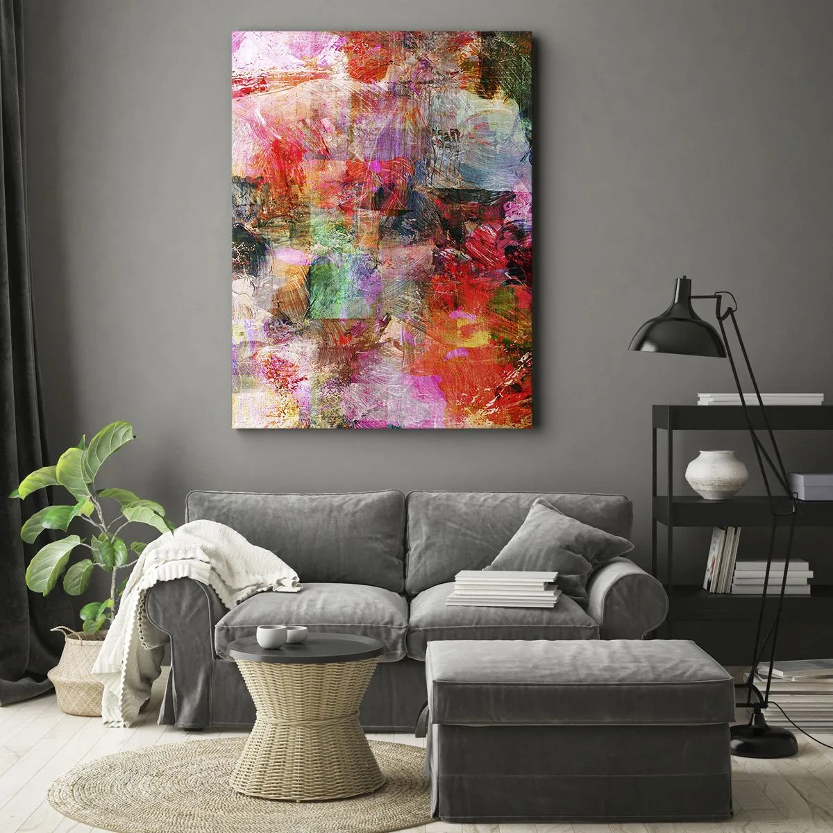 Impression sur toile - Image sur toile - Un voyage à travers les roses - 45x80 cm