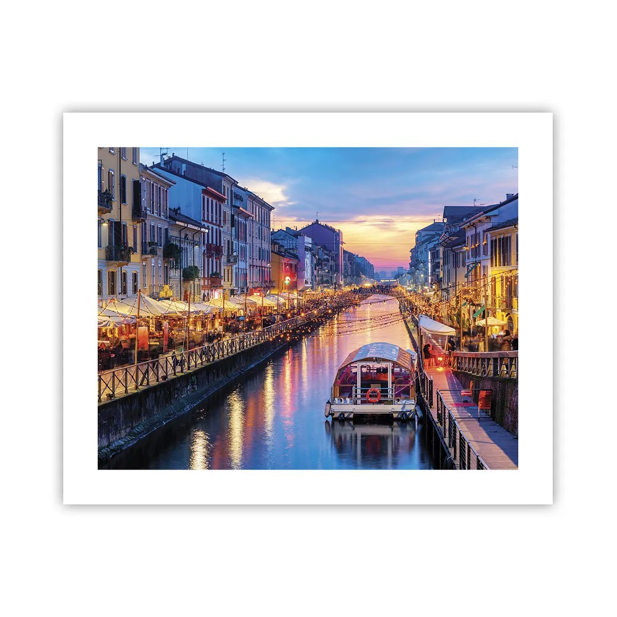 Affiche - Poster - Soirée de lumière et de jeu - 50x40 cm