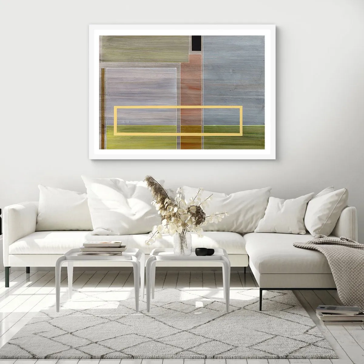 Affiche dans un cadre blanc - Poster - Simple et calme - 70x50 cm