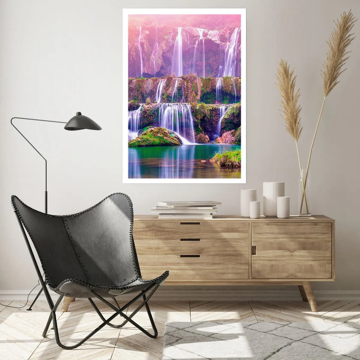 Affiche - Poster - Escalier vers le ciel - 30x40 cm