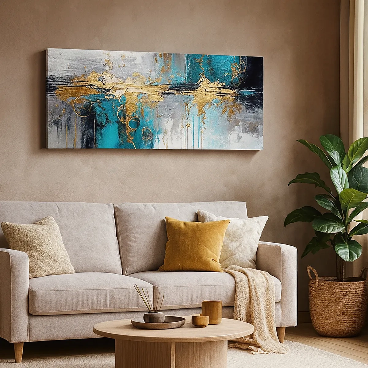 Impression sur toile - Image sur toile - Tout coule - 30x30 cm