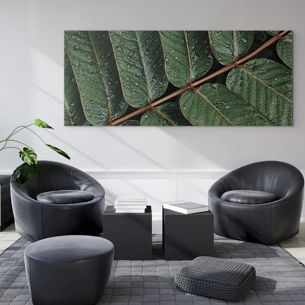 Impression sur verre - Image sur verre - Au rythme de la verdure - 90x30 cm