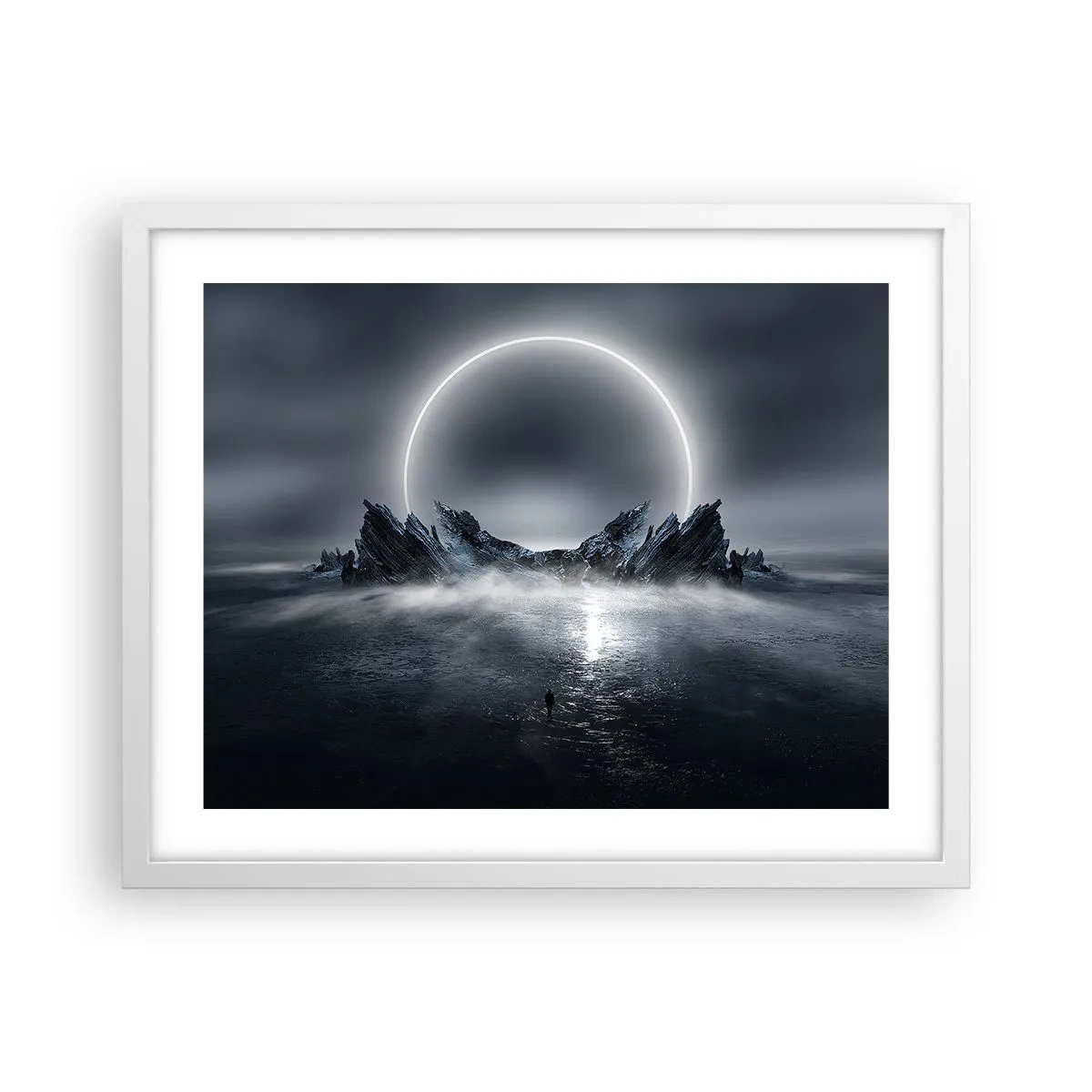 Affiche dans un cadre blanc - Poster - La fin de l'histoire - 50x40 cm