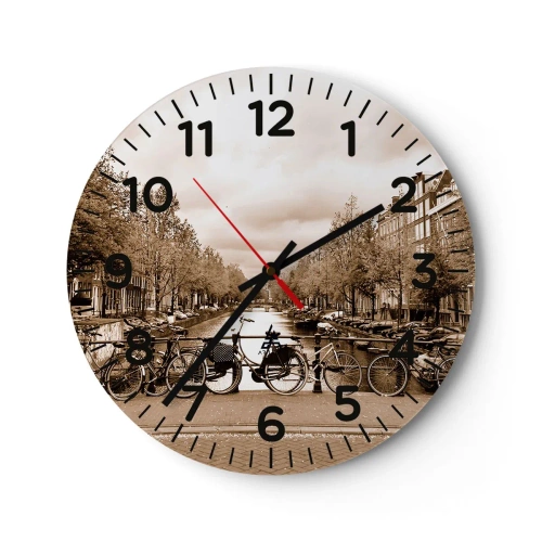 Horloge murale - Pendule murale - Ambiance hollandaise - 30x30 cm