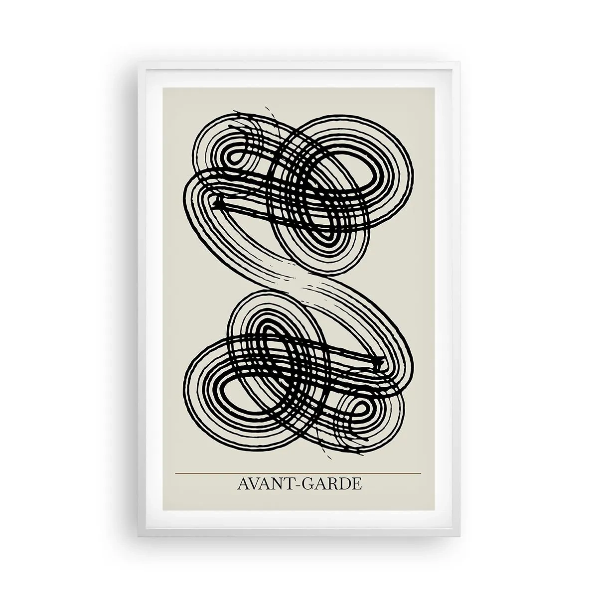 Affiche dans un cadre blanc - Poster - C'est venu spontanément - 61x91 cm