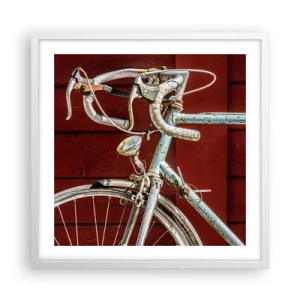 Affiche dans un cadre blanc - Poster - Construit pour la victoire - 50x50 cm