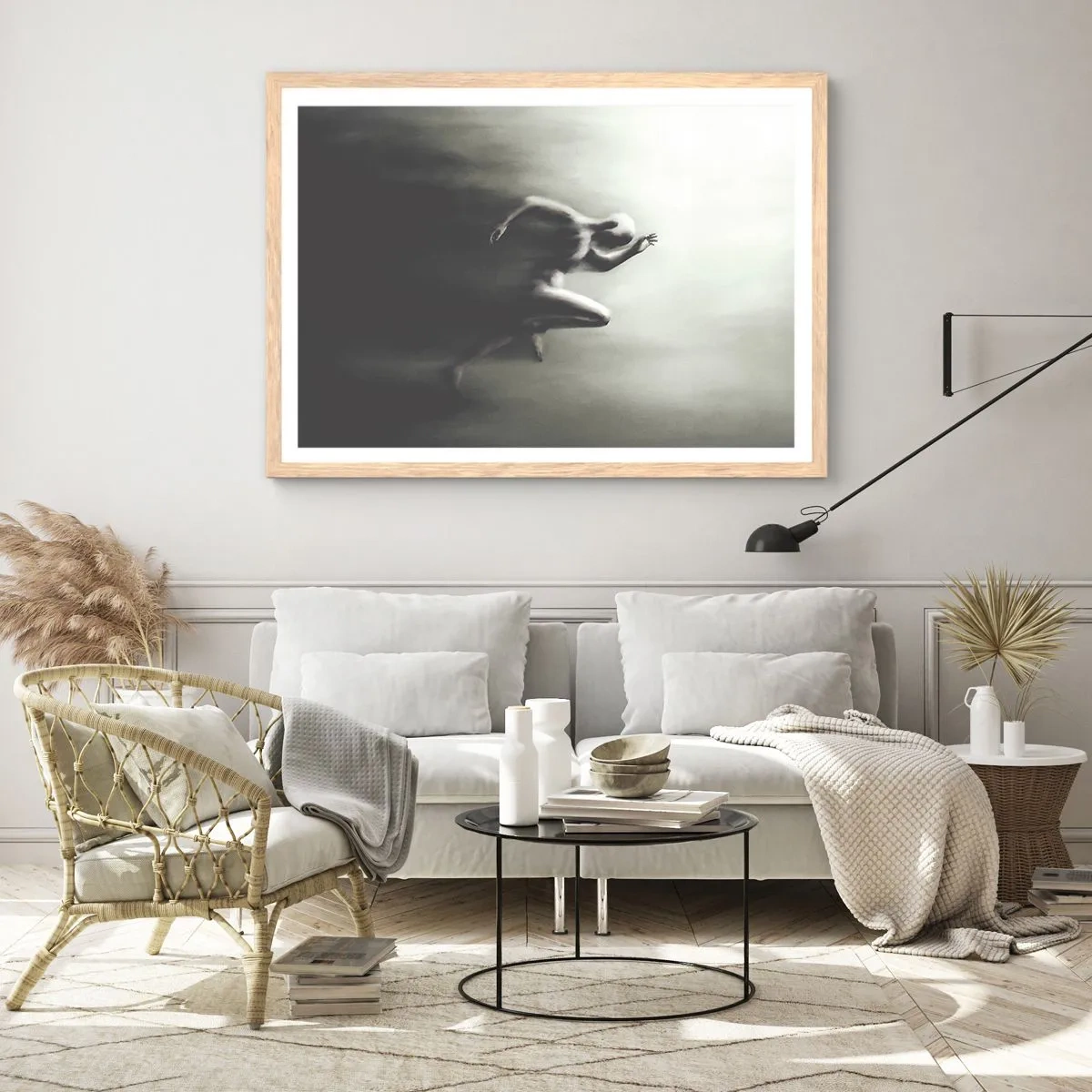 Affiche dans un chêne clair - Poster - Inarrêtable - 100x70 cm