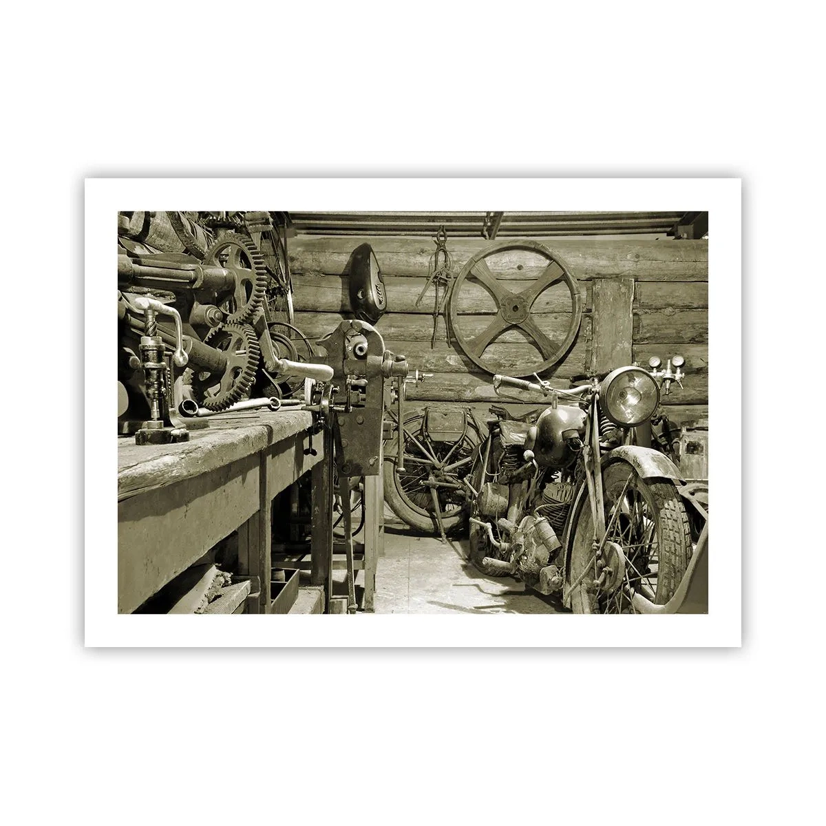 Affiche - Poster - Dans le hangar de l'oncle Władek - 70x50 cm