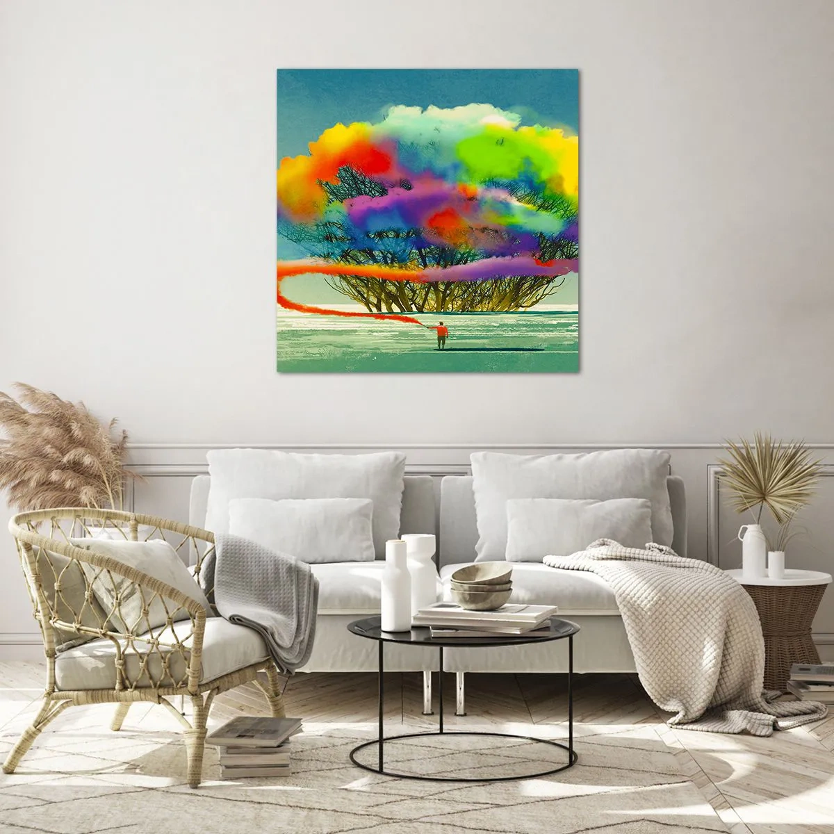 Impression sur verre - Image sur verre - Donner vie à ce monde - 70x70 cm