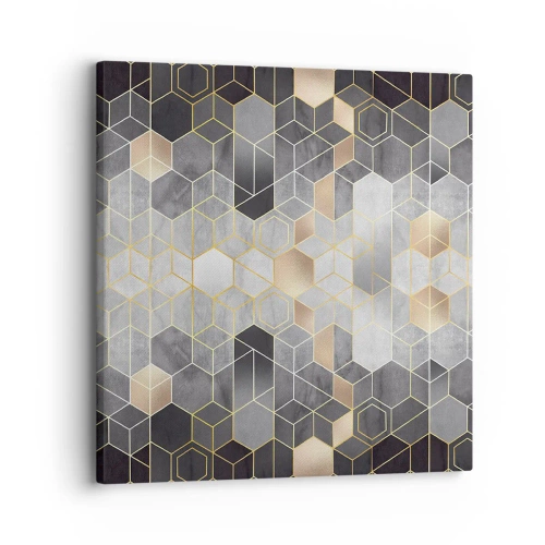 Impression sur toile - Image sur toile - Composition de diamants - 30x30 cm