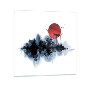 Impression sur verre - Image sur verre - Vue japonnaise - 30x30 cm