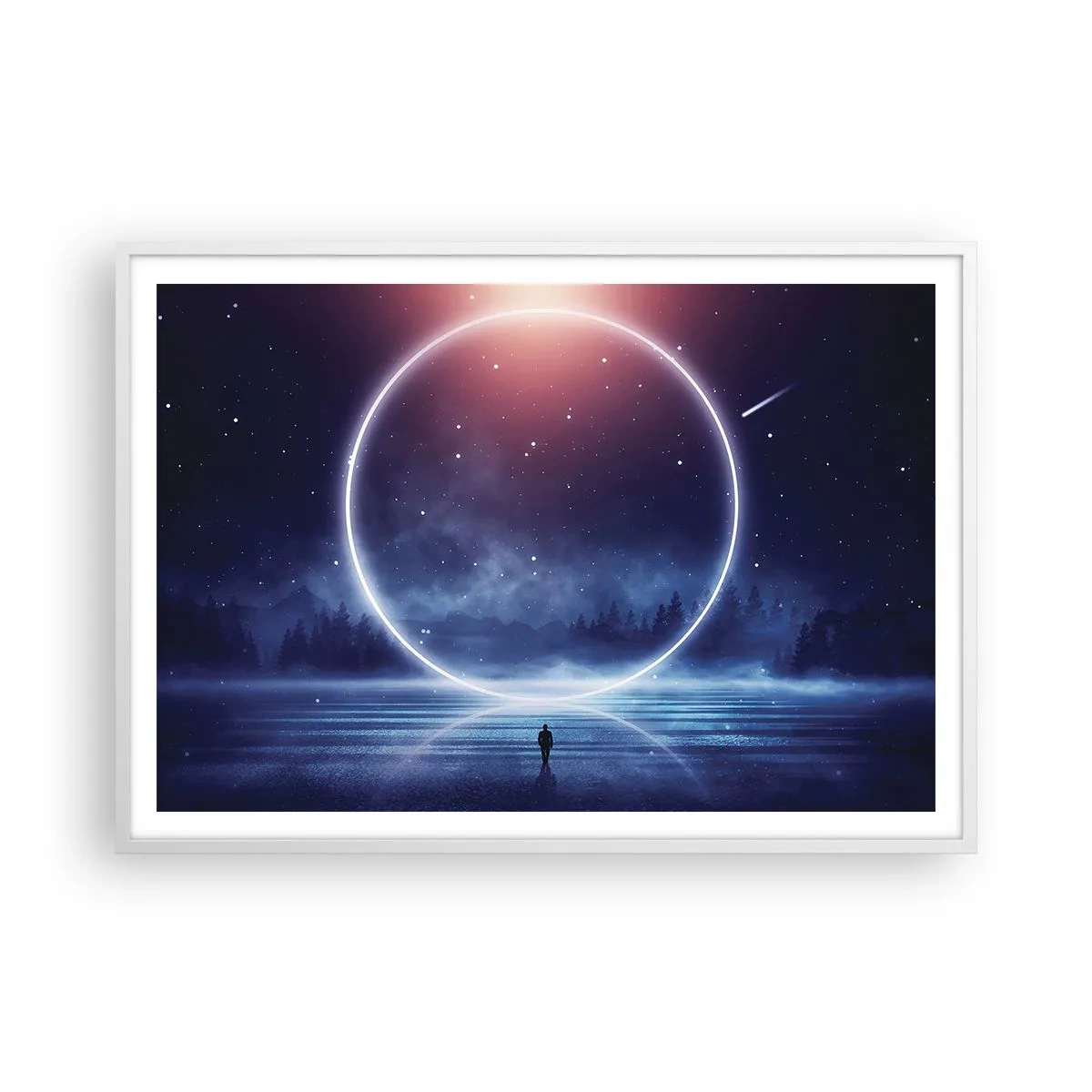 Affiche dans un cadre blanc - Poster - Ils sont déjà là... - 100x70 cm