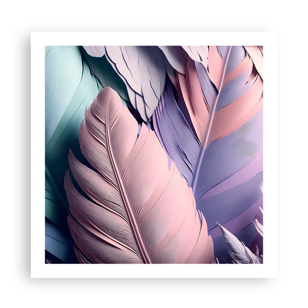 Affiche - Poster - Oiseau chic - 60x60 cm