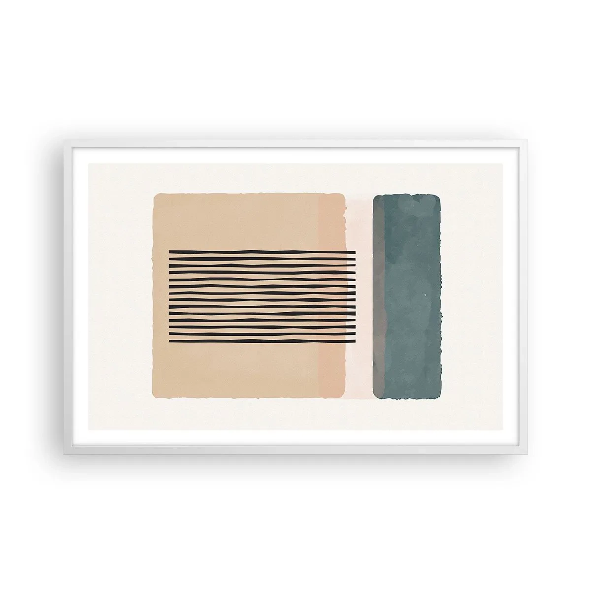 Affiche dans un cadre blanc - Poster - Tout est en ordre - 91x61 cm