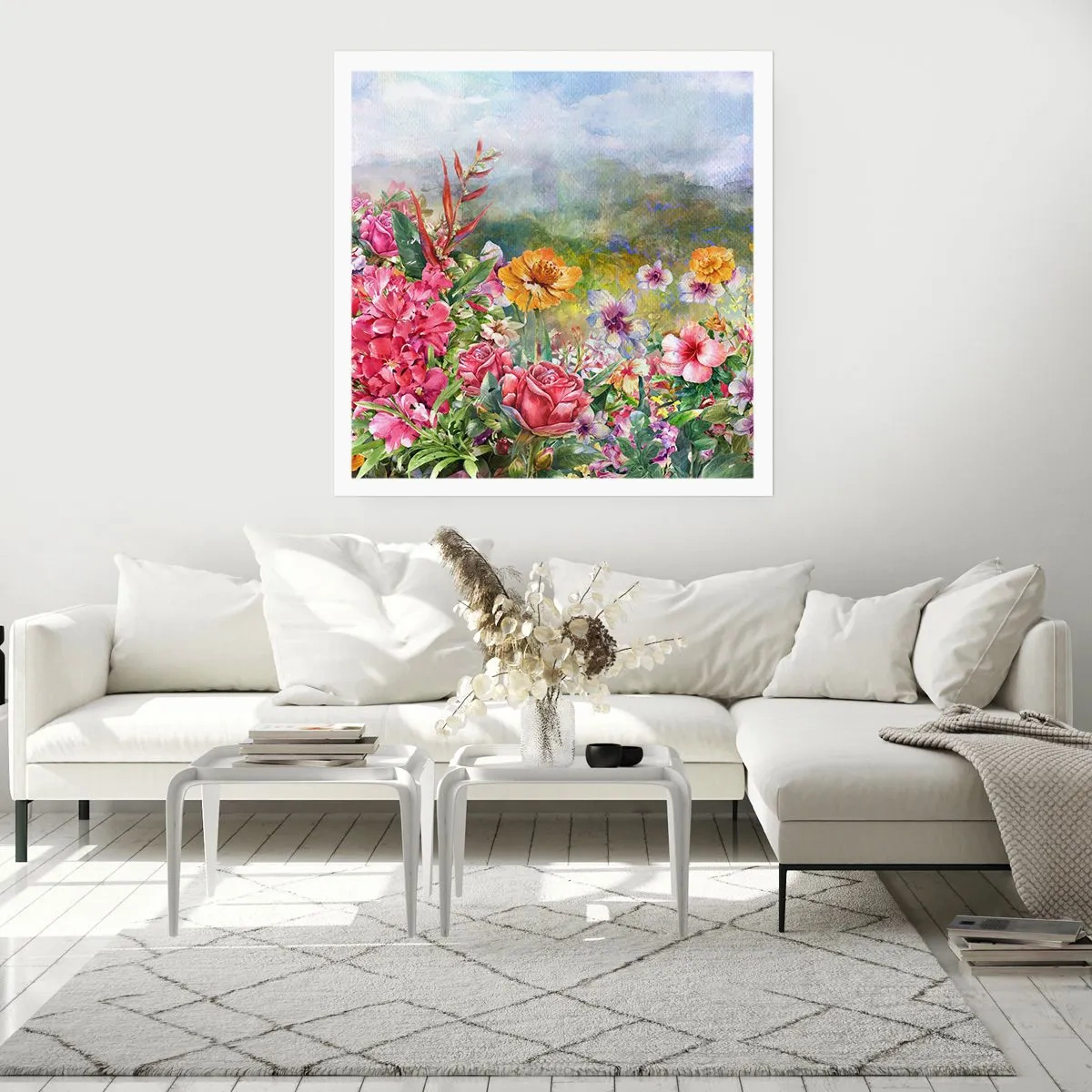 Affiche - Poster - Un jardin devenu fou - 50x50 cm