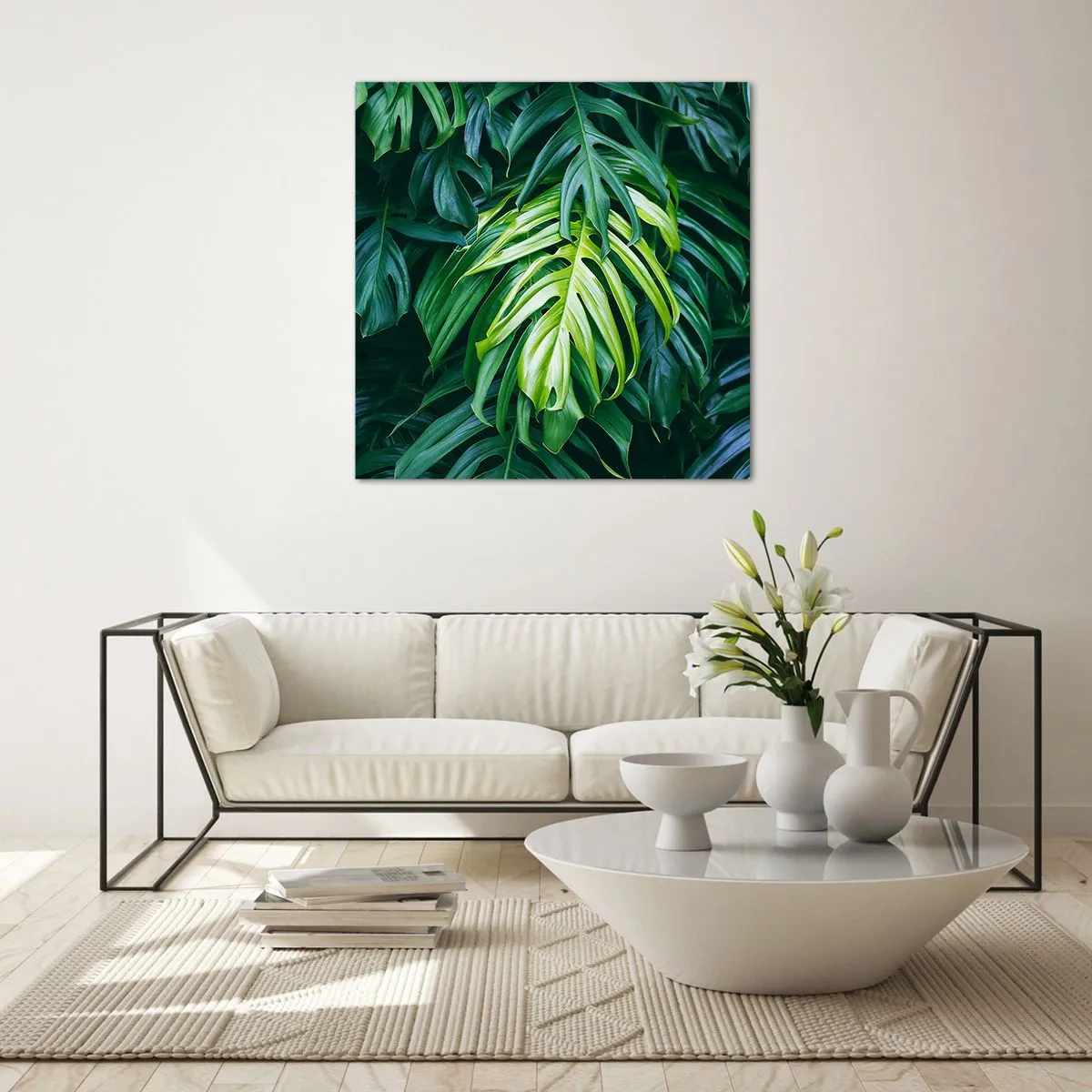 Impression sur verre - Image sur verre - Immergez-vous dans la fraîcheur - 50x50 cm