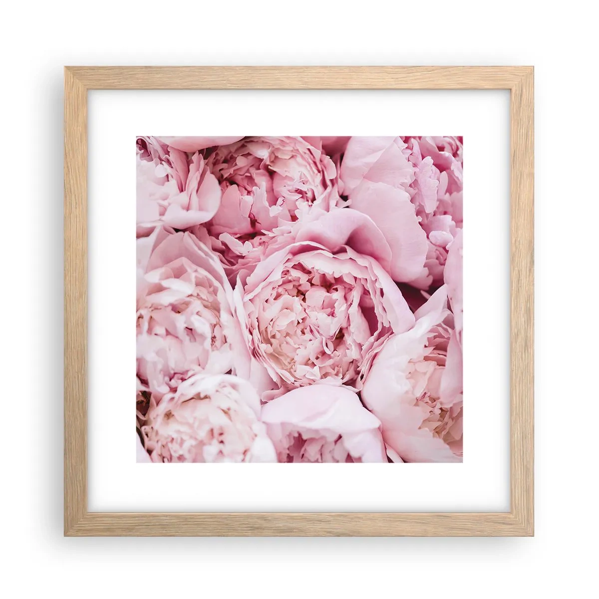 Affiche dans un chêne clair - Poster - Caliné et parfumé - 30x30 cm