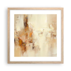 Affiche dans un chêne clair - Poster - Âme de l'ambre - 40x40 cm