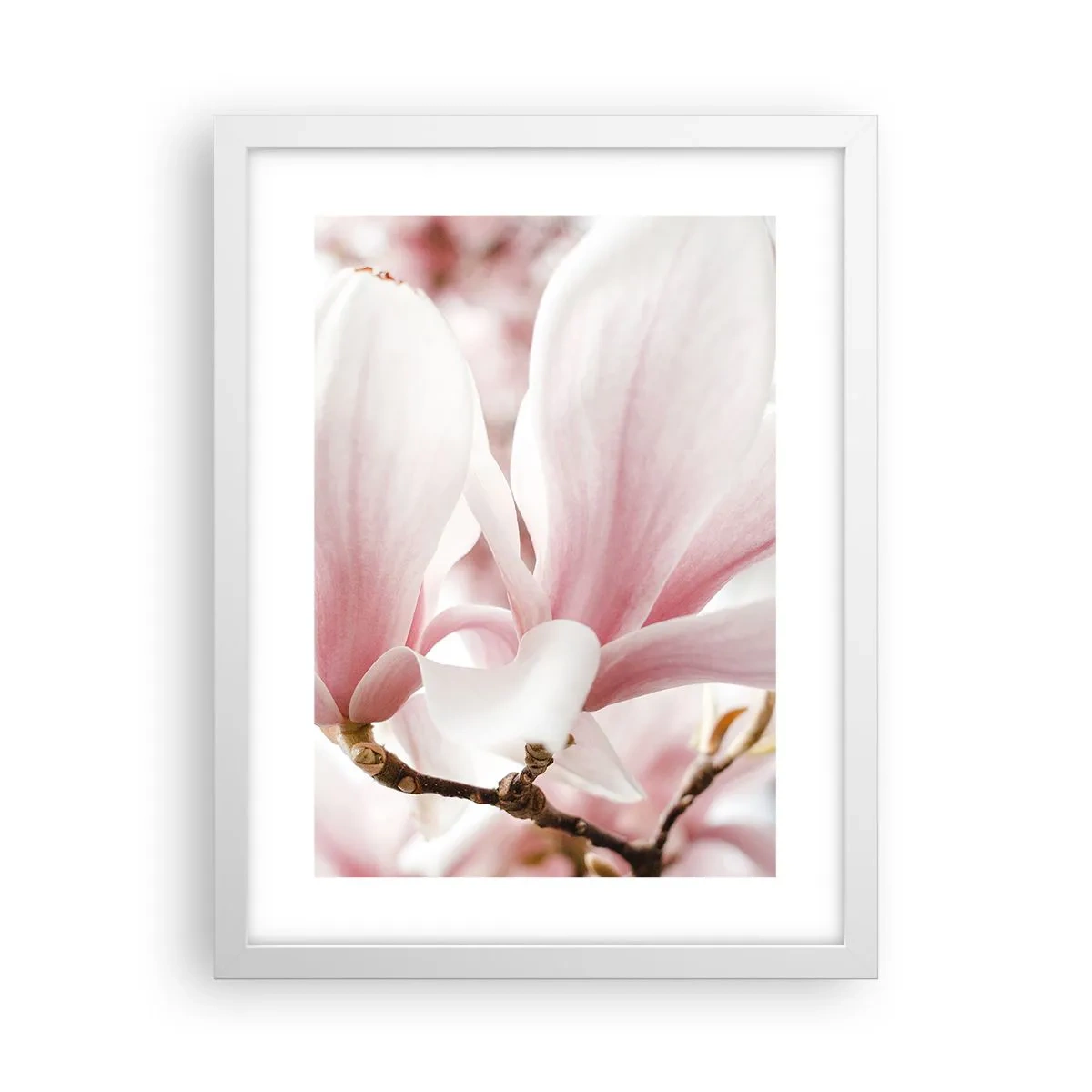 Affiche dans un cadre blanc - Poster - Abondance de tendresse - 30x40 cm