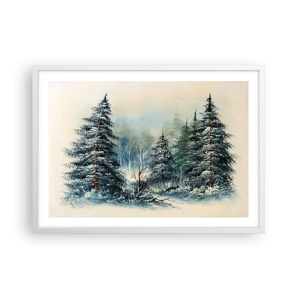 Affiche dans un cadre blanc - Poster - Prêt pour les fêtes - 70x50 cm