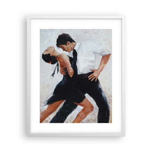 Affiche dans un cadre blanc - Poster - Tango de mes rêves et pensées - 40x50 cm