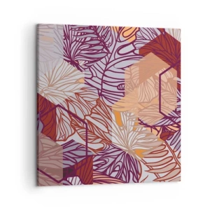 Impression sur toile - Image sur toile - Relation impossible entre la géométrie et la nature - 50x50 cm