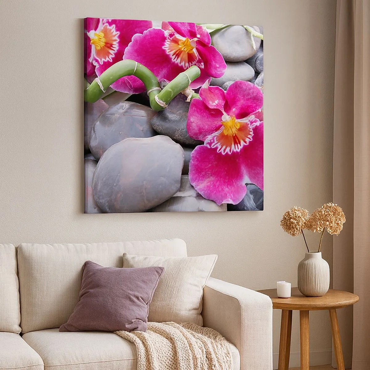 Impression sur toile - Image sur toile - Refroidir et chauffer - 30x30 cm