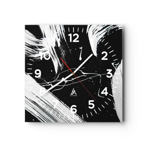 Horloge murale - Pendule murale - Briser les ténèbres - 30x30 cm