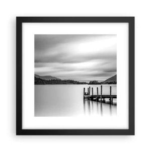 Affiche dans un cadre noir - Poster - Douceur et force - 30x30 cm