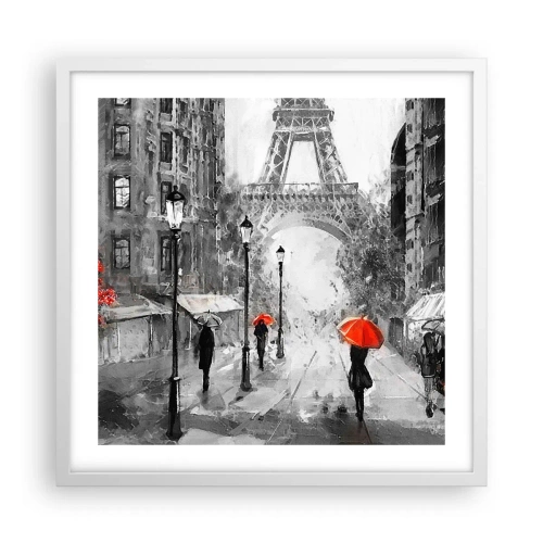 Affiche dans un cadre blanc - Poster - Tous les chemins mènent à elle - 50x50 cm