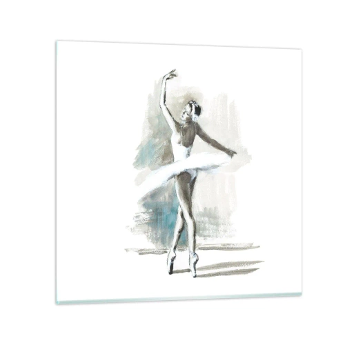 Impression sur verre - Image sur verre - Enchantement du cygne - 50x50 cm