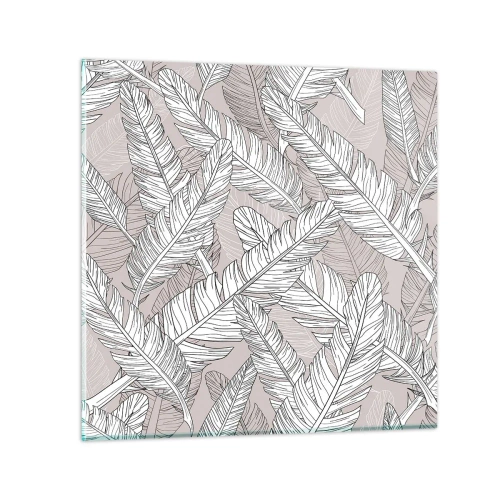 Impression sur verre - Image sur verre - Un tourbillon de plumes - 30x30 cm