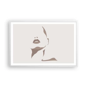 Affiche dans un cadre blanc - Poster - Fait de lumière et d'ombre - 91x61 cm