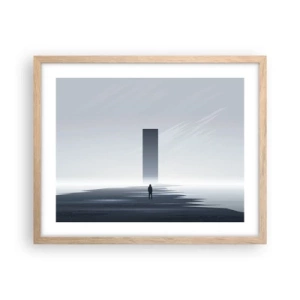 Affiche dans un chêne clair - Poster - Opportunité ou menace ? - 50x40 cm