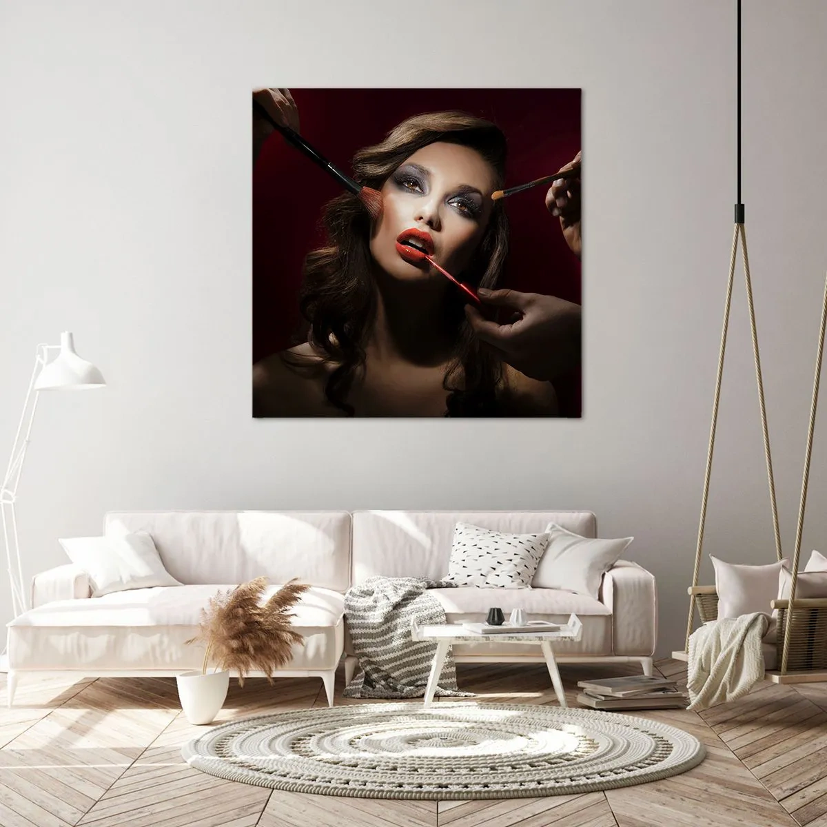 Impression sur toile - Image sur toile - Belle rêveuse - 30x30 cm