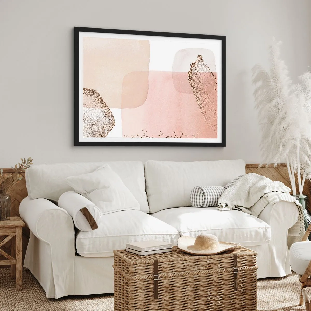 Affiche dans un cadre noir - Poster - Regard à travers la couleur - 91x61 cm