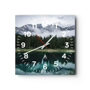 Horloge murale - Pendule murale - Chut, chut, ne réveillons pas l'eau qui dort - 40x40 cm