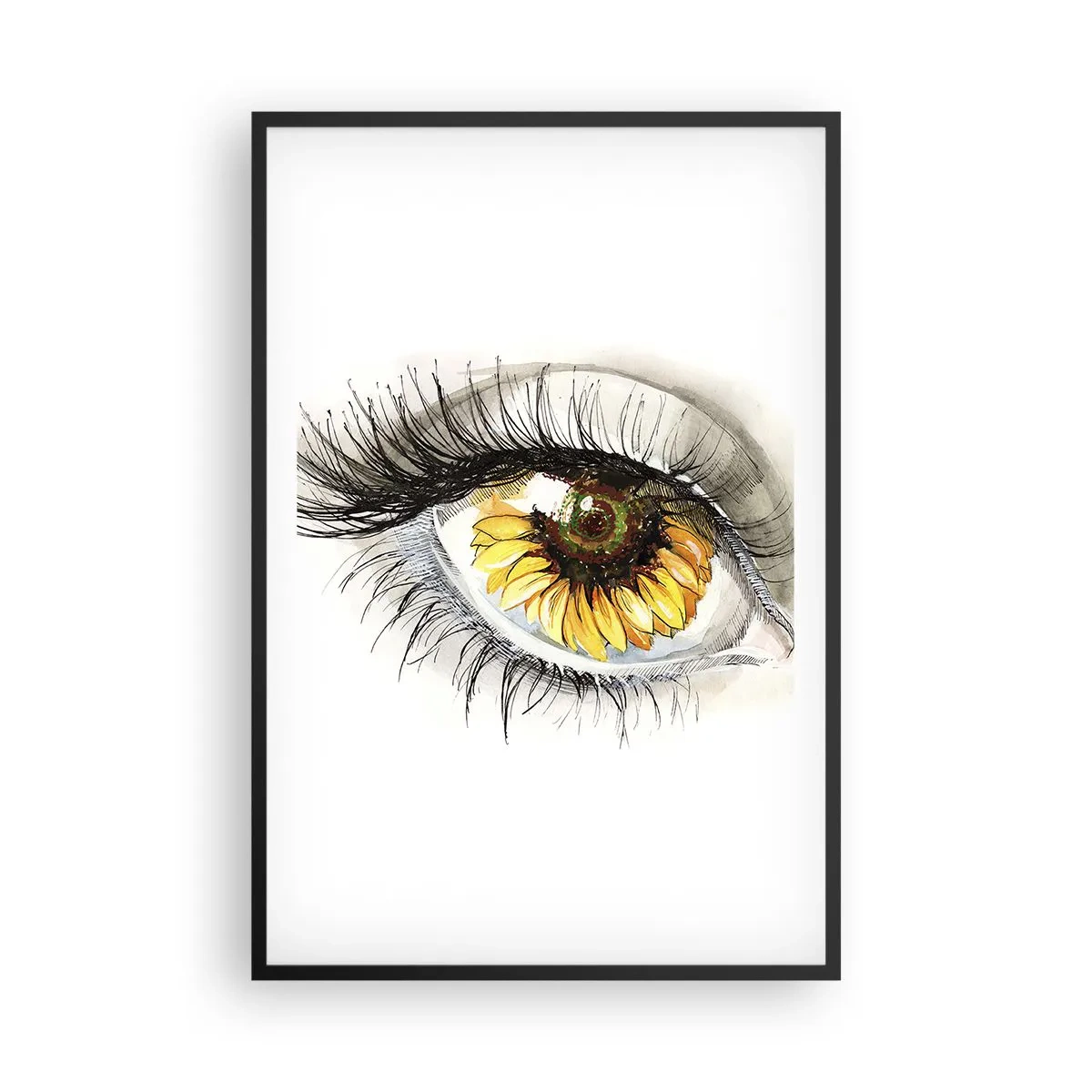 Affiche dans un cadre noir - Poster - Un look aussi chaud que l'été - 61x91 cm