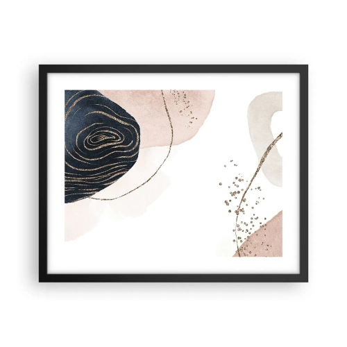 Affiche dans un cadre noir - Poster - Tout coule - 50x40 cm