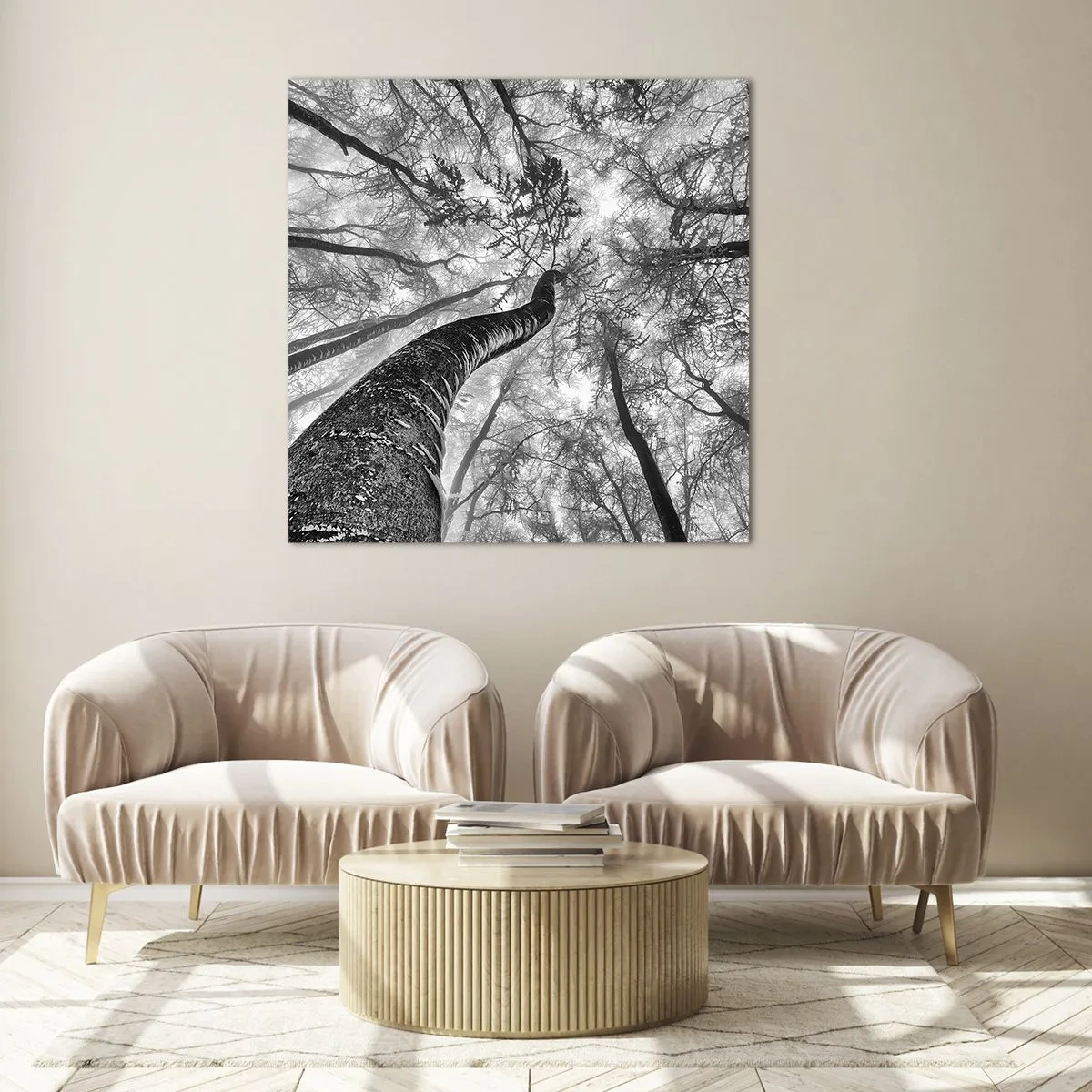 Impression sur verre - Image sur verre - Course vers la lumière - 60x60 cm