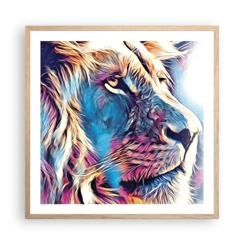 Affiche dans un chêne clair - Poster - L'intelligence de la nature - 60x60 cm