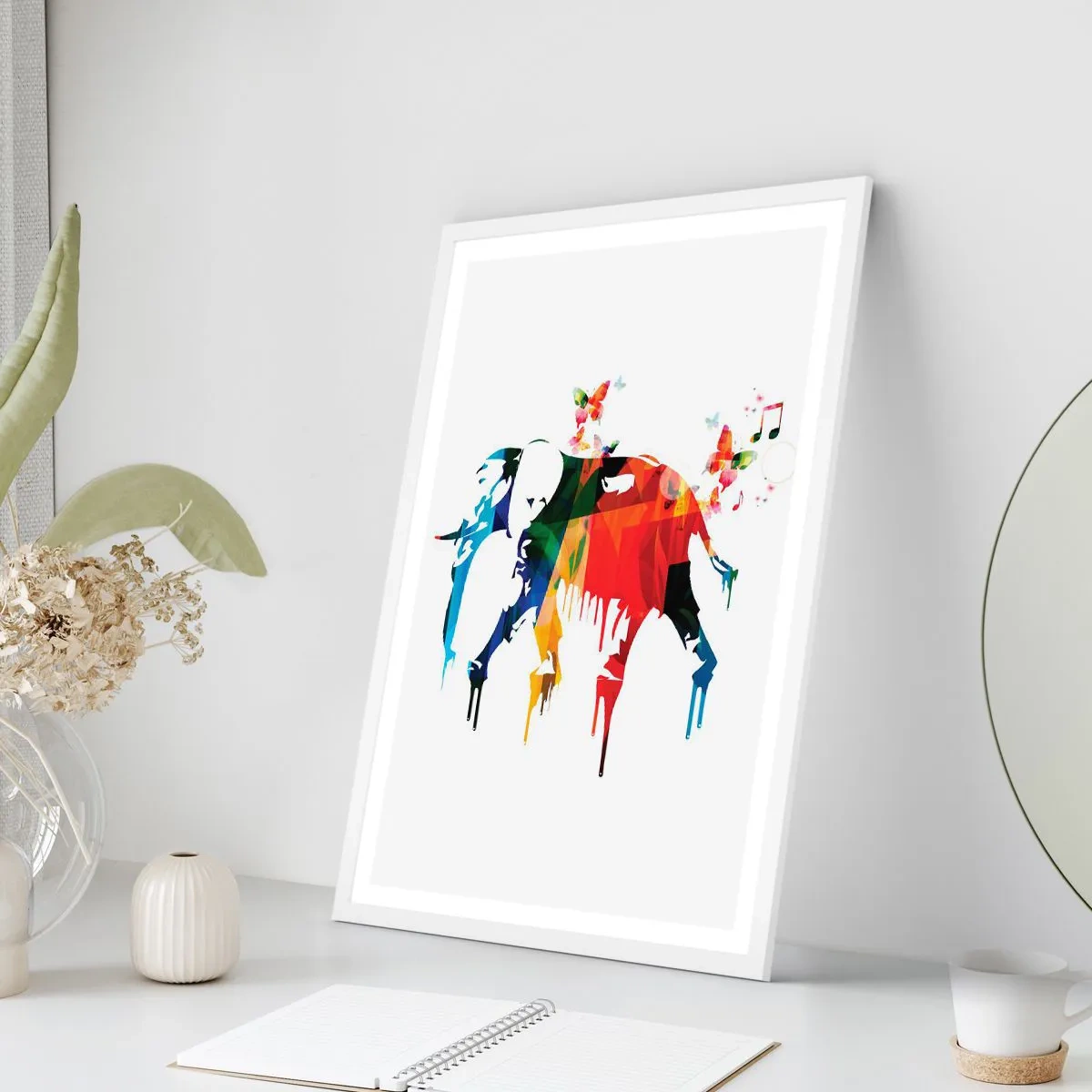 Affiche dans un cadre blanc - Poster - Tout le monde peut danser - 40x50 cm