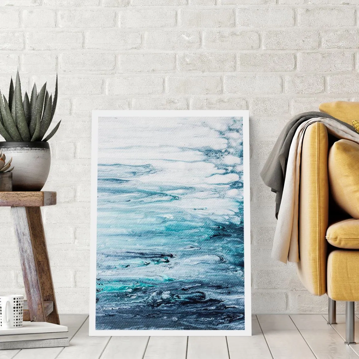 Affiche - Poster - Une glace bleue - 70x100 cm